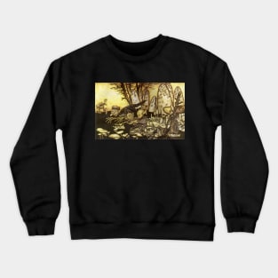 Band of Merry Workmen by Arthur Rackham Fairy Tale Crewneck Sweatshirt